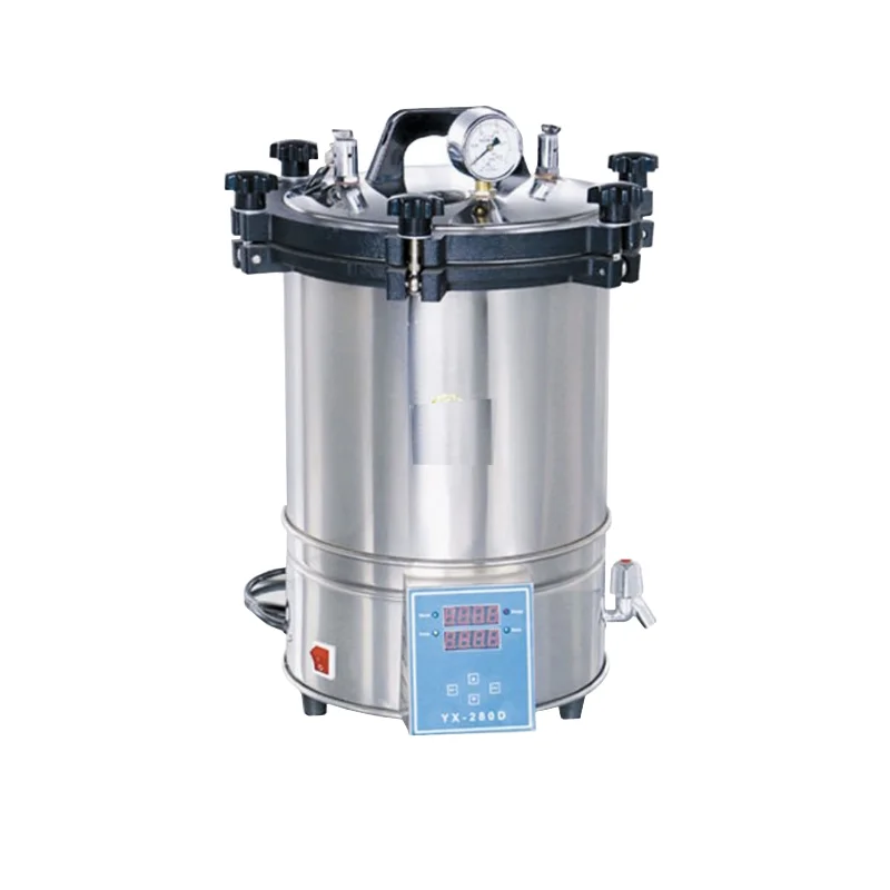 Laboratory high quality 24L portable autoclave stainless steel pressure steam sterilization