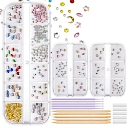1Set Dental Tooth Gems Crystal Diamond Ornament Diy Tools Various Shapes Color Teeth Jewelry Denture