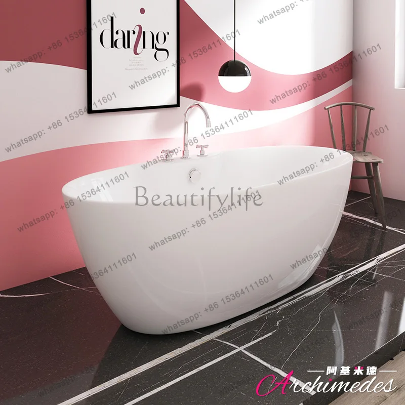 

Factory Direct Supply Household Hotel Engineering Oval, Independent Bathtub AJ-6055B