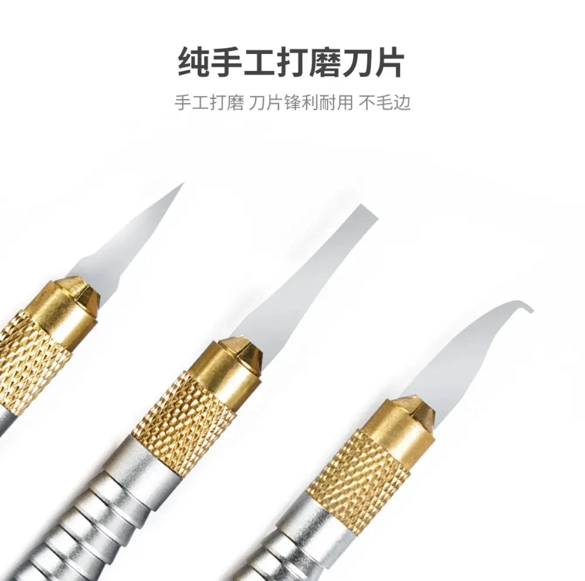 YCS Custom Repair Knife Blades 9Pcs Engraving Metal Non-Slip Mobile Phone PCB Electronic Component Repair Blades Hand Tools Sets