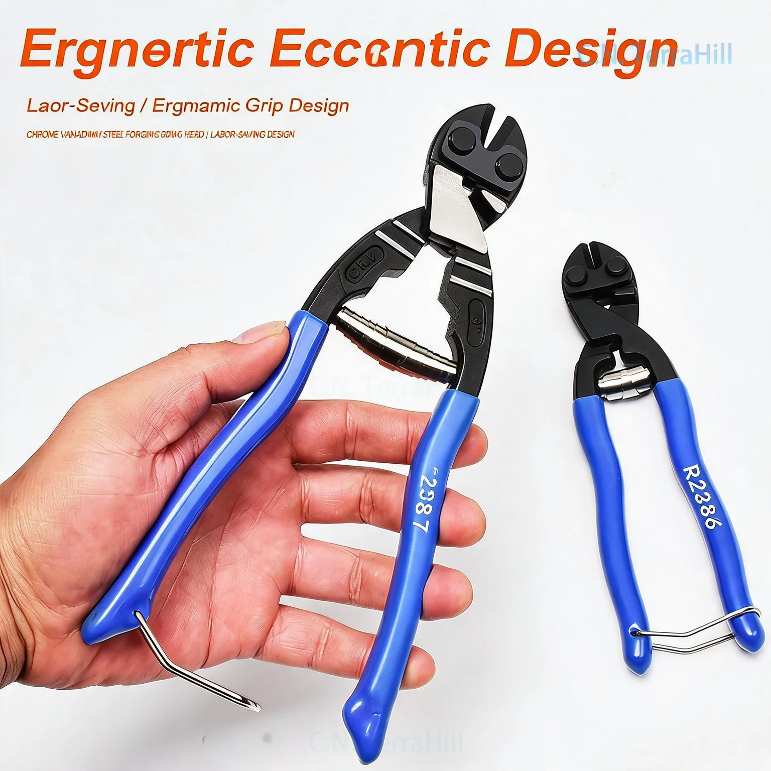 Portable Bolt Cutter Wire Rope Cable Cutter Steel Wire Clipper Hand Tool for Cutting Metal Cable