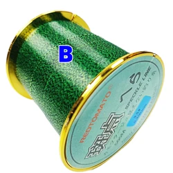 500m invisibile lenza Speckle Carp Fishing 3D spoted Sinking Thread pesca alghe Fluorocarbon lenza rivestita