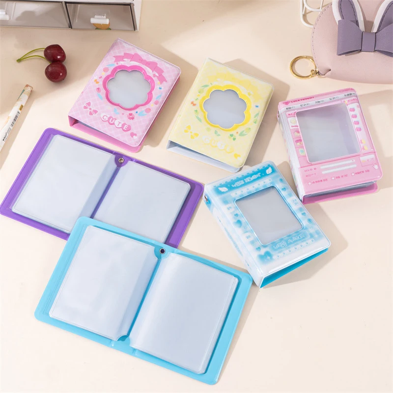 3 Inch Kpop Binder Postcard Photo Album 40Pcs Storage Collector Card Photocard Holder Idol Album Photo Card Collect Organizer