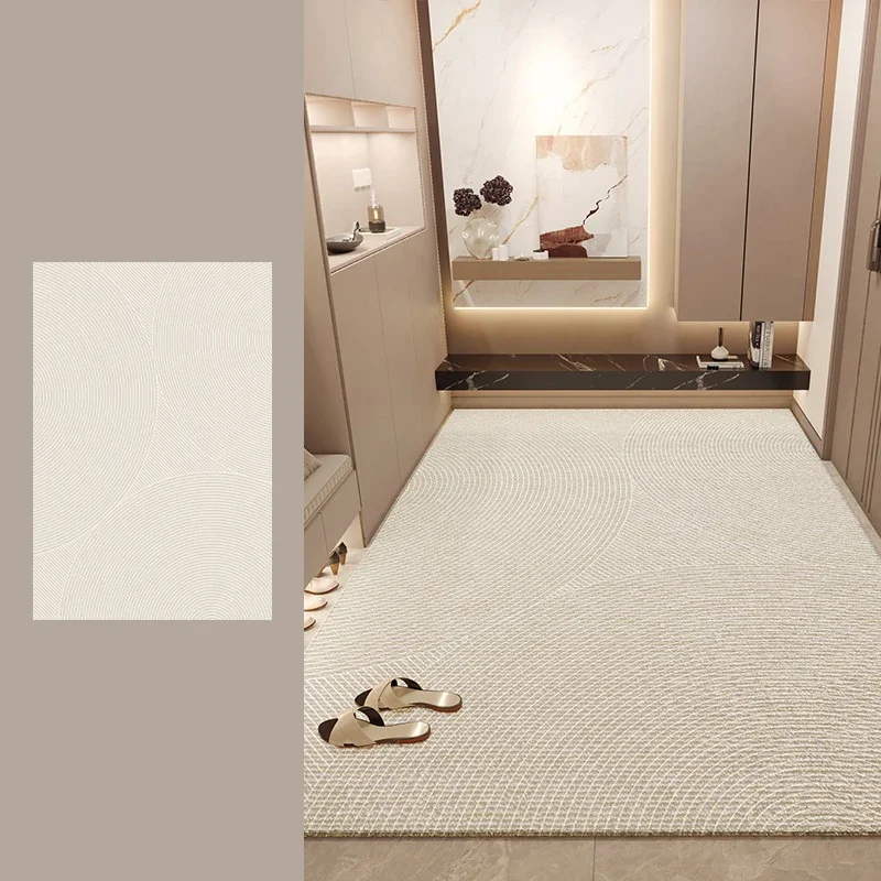 VIKAMA Entryway Floor Mat - Anti-Slip, Wear-Resistant, Dust-Proof, Stain-Resistant, Large-Sized Circular Home Decorative Carpet