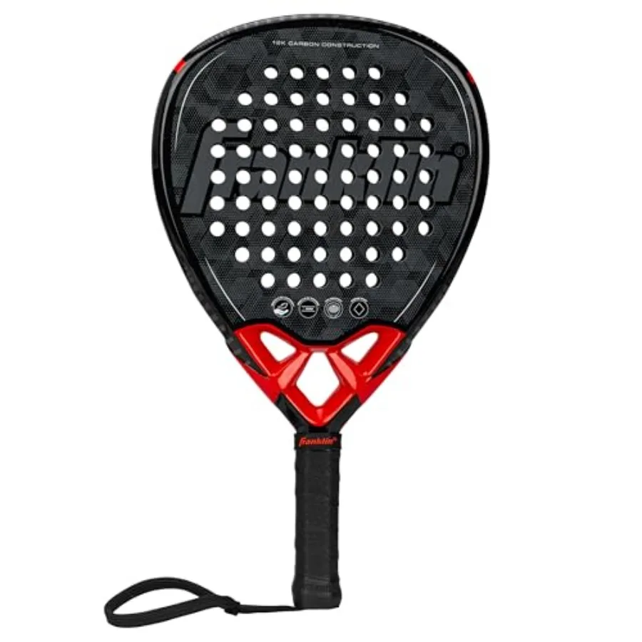 

Padel Racket for competitive play - fiberglass diamond shape with foam core - 365g - premium performance - blue/yellow