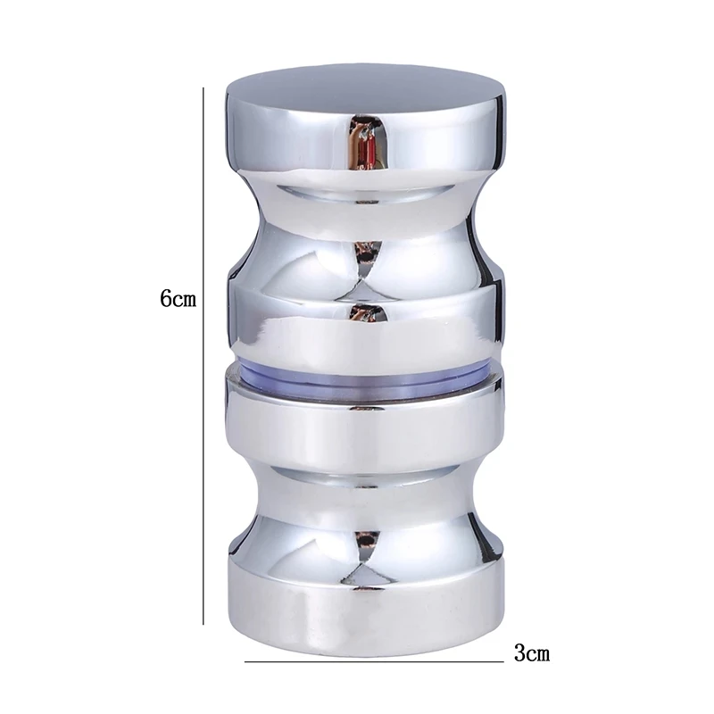 Hợp Kim Nhôm Cửa Tay Cầm 1.1 "Đường Kính Kính Đơn Chuông Cửa Phòng Tắm Tắm Tủ Tay Cầm W/Vít Nhà Phần Cứng