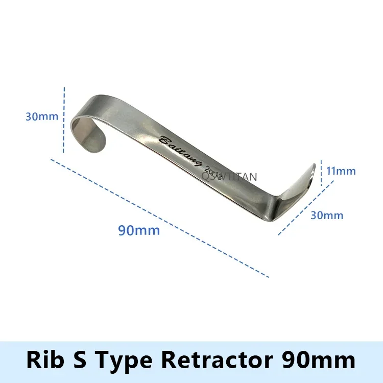 Rib Spring divaricatore strumento specializzato per cartilagine costale acciaio inossidabile 1pc Rib S Type retrattore