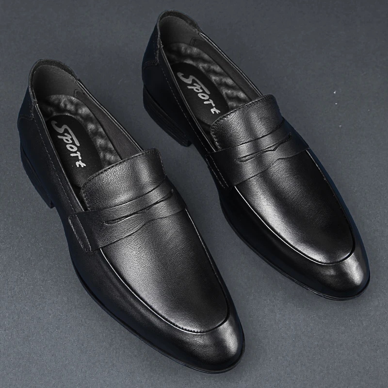 Italy Luxury Brand Fashion Men Casual Shoes Loafer Shoes Men Genuine Leather Slip-on Formal Shoes Moccasins Handmade Man Shoes