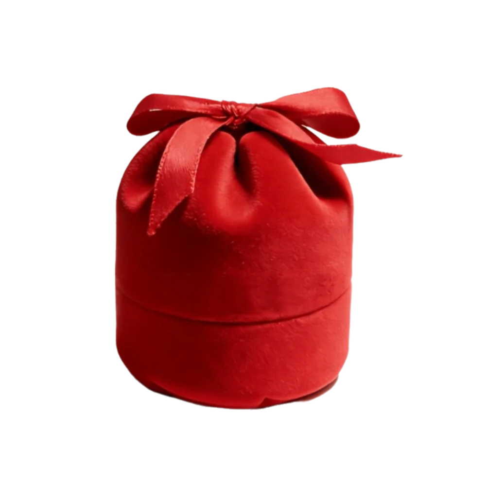 Wedding Christmas Jewelry Box Storage Anti-collision Crown Snowflake Bell Rings Box Romantic Mini Flannel Jewelry Organizer