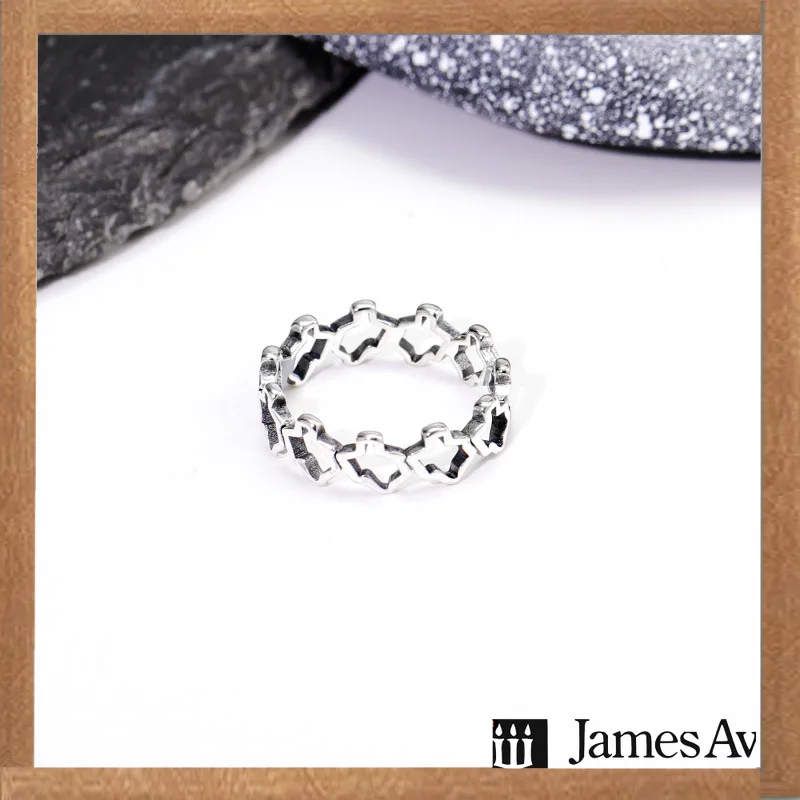 S925 Silver Hollow Texas State Band Ring Full‑Repeat State Outline Finger Ring Dainty Stackable Jewelry Gift for Women