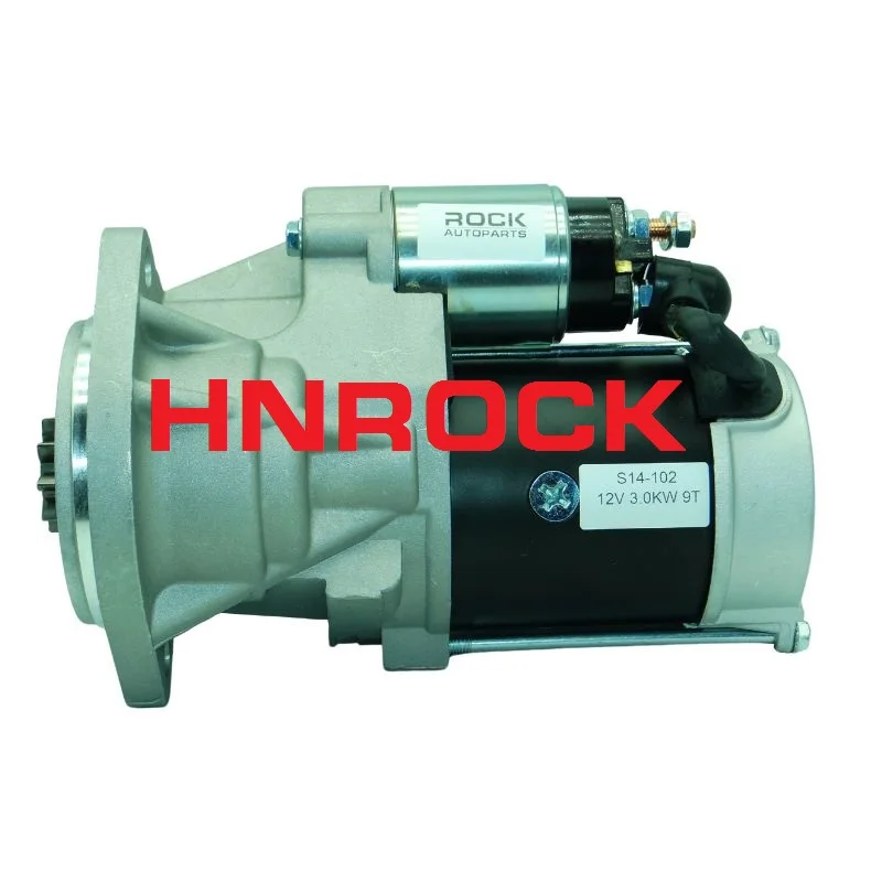 NEW 12V STARTER MOTOR S14-102 S14102 129940-77010 19708 FOR YANMAR 4TNV98, 4TNV106 FOR MUSTANG SKID STEER LOADER 2076