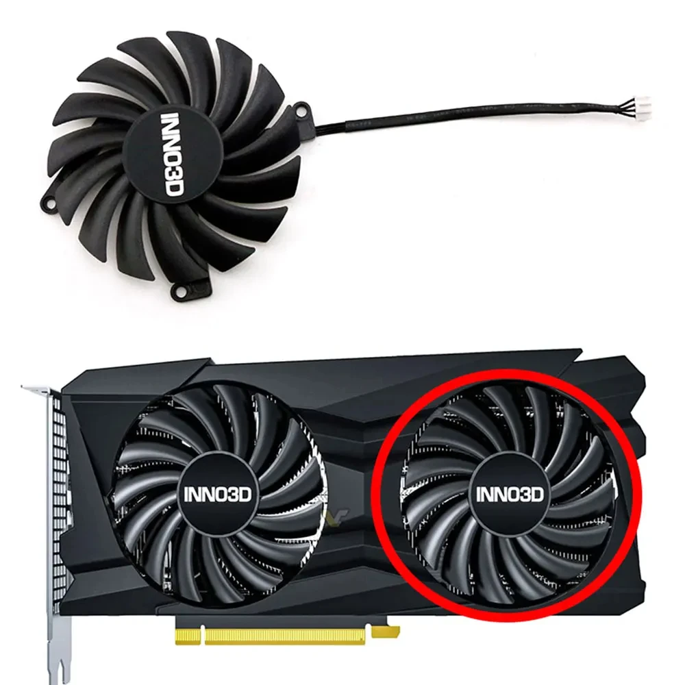 Enfriador de GPU para Inno3D, CF-12910S RTX3070 de 4 pines, 85MM, RTX 3050, 3060Ti, 3070, TWIN X2 OC, ventilador para tarjeta gráfica