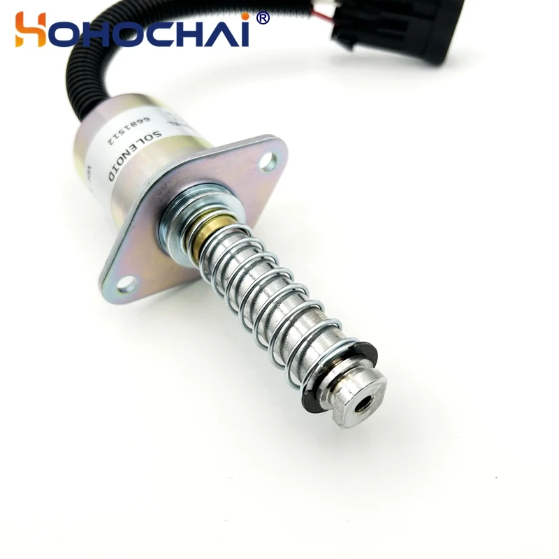 Imagem -03 - Válvula Solenóide Cortada 12v do Desligamento do Combustível da Peça 6681512 do Motor Diesel para a Máquina Escavadora de Bobcat