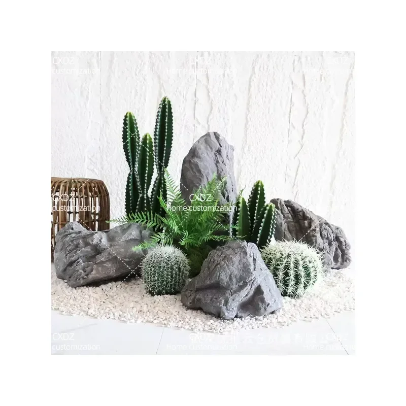 Simulated fiberglass stone ornament Interior stone landscaping Courtyard garden decorative rock Rockery landscape fake stone