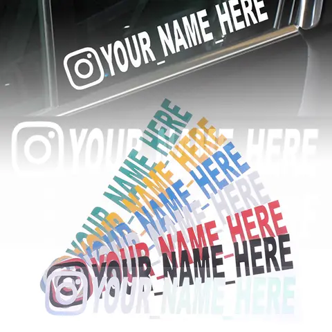 Car Sticker User Name Custom Personalized Vinyl Decals Motorcycle For Customization Needs Remarks Car Sticker