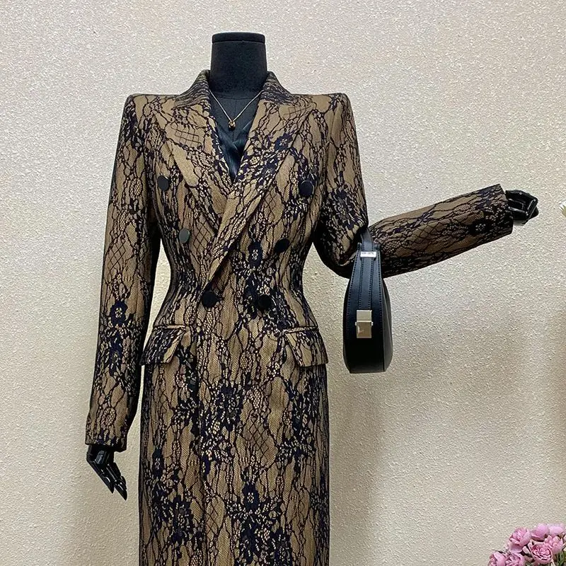 الفاخرة عالية الجودة سليم خندق معطف المرأة سترة واقية طويلة تصميم الراقية مكتب سترة حريمي بأكمام طويلة معطف واقٍ من المطر #4