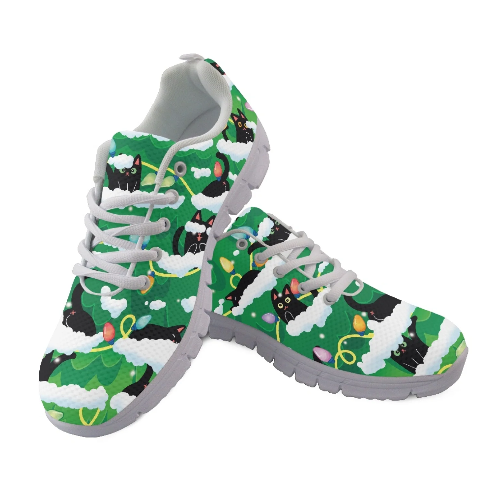 Coloranimal Snowflake Soft Running Sneakers Mens Athletic Trainers Running Shoes for Women Womens