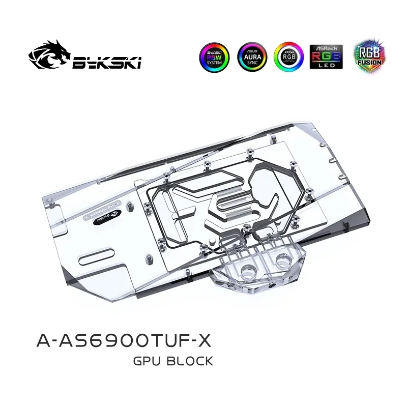 Bloco de água bykski gpu para asus TUF-RX6900/6800xt-o16g-gaming/asus rog strix lc rx 6800xt gaming/asus TUF-RX6950XT-O16G-GAMING