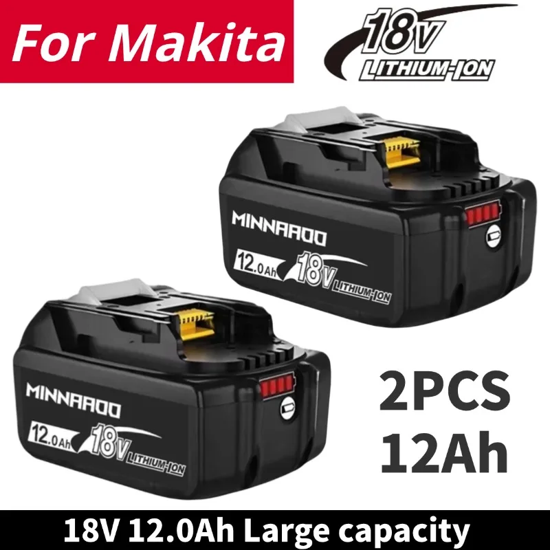 

【DHL FAST DELIVERY】For Makita 18V 12Ah/8Ah Lithium Battery,For Makita BL1830B BL1840 BL1850 BL1860 Replacement Battery