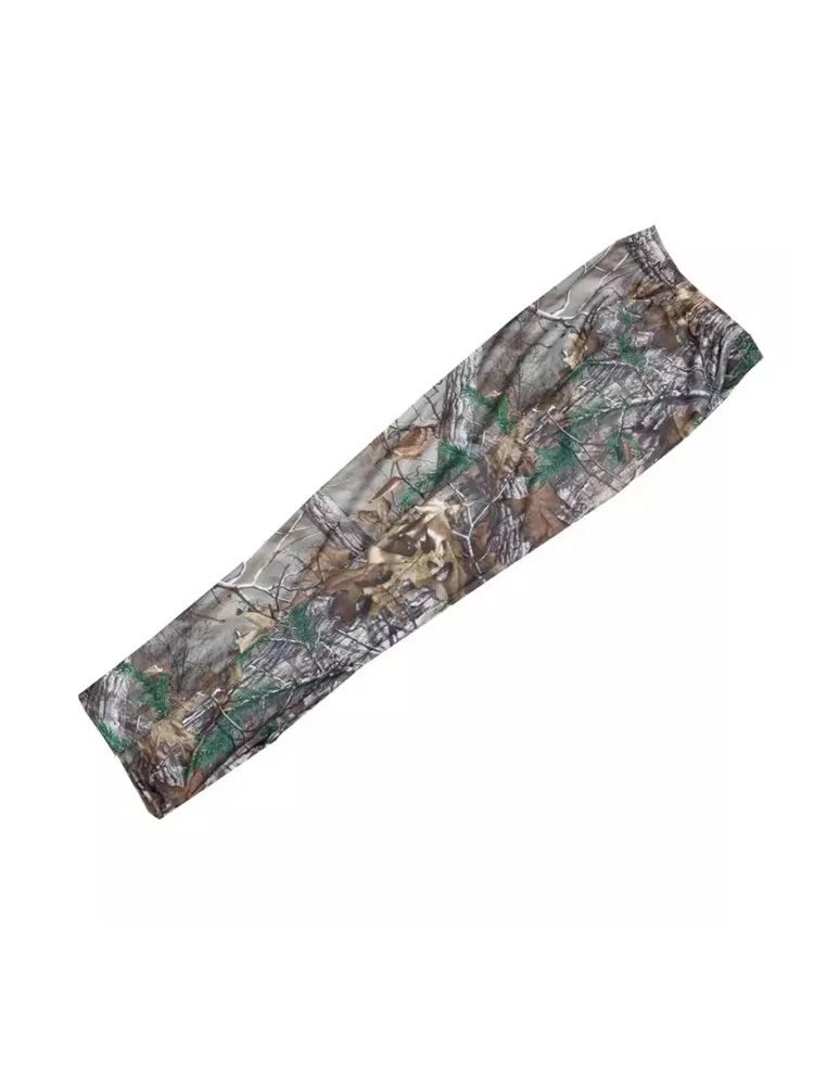 Men\'s Tree Camo Hunting Fishing Pants Jungle Photography Bird Watching Wear-Resisting Casual Loose Mountaineering Full Pants