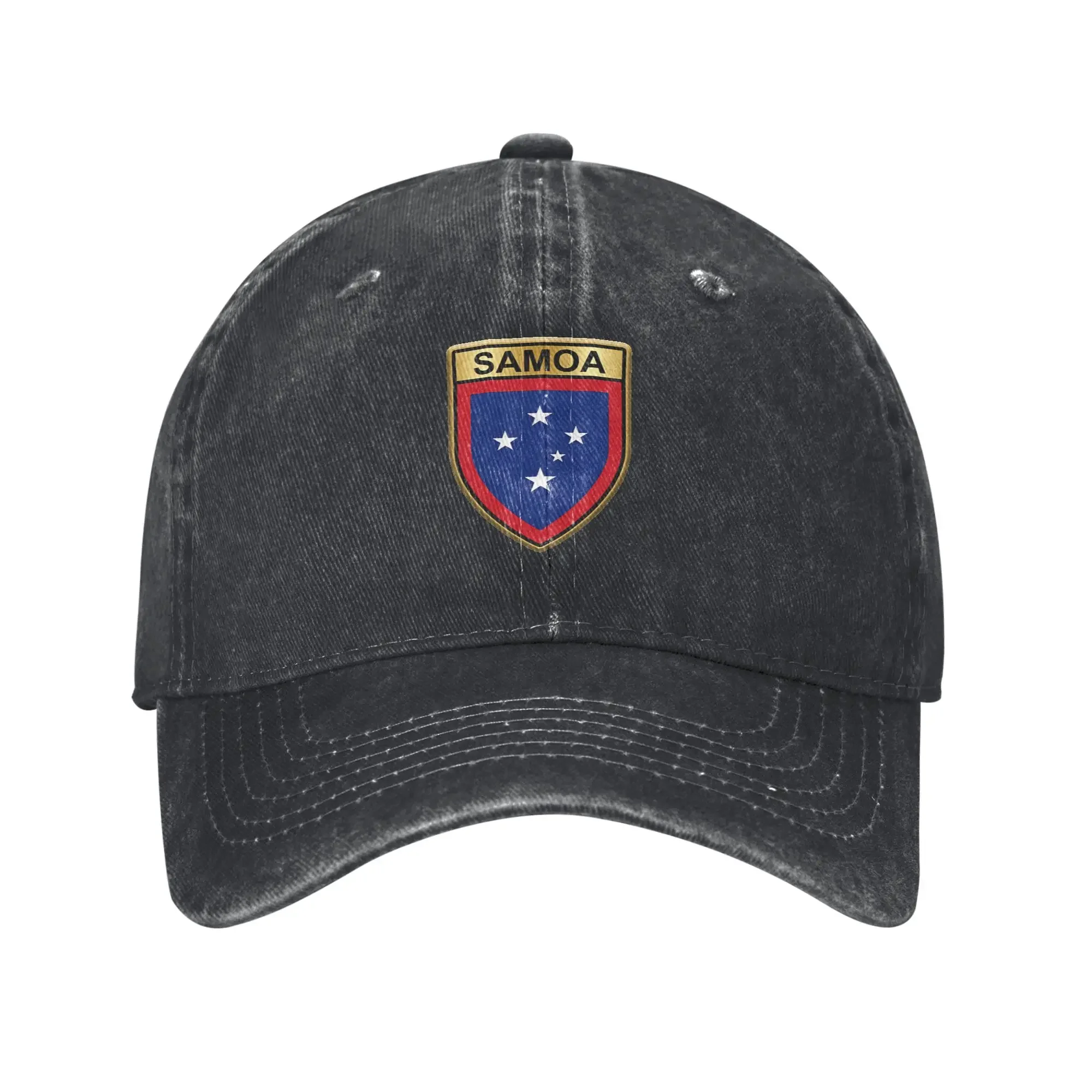 Samoa Flag Shield Design Art Casual Baseball Cap Summer Trucker Hat High Quality Running Hippie Snapback Cap Men Women Caps