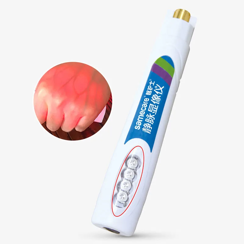 Medical Venipuncture หลอดเลือด Imaging เครื่องดนตรีสีแดงการฉายรังสี Infusion เครื่องทำความสะอาดผิวหน้าเพื่อค้นหาหลอดเลือด