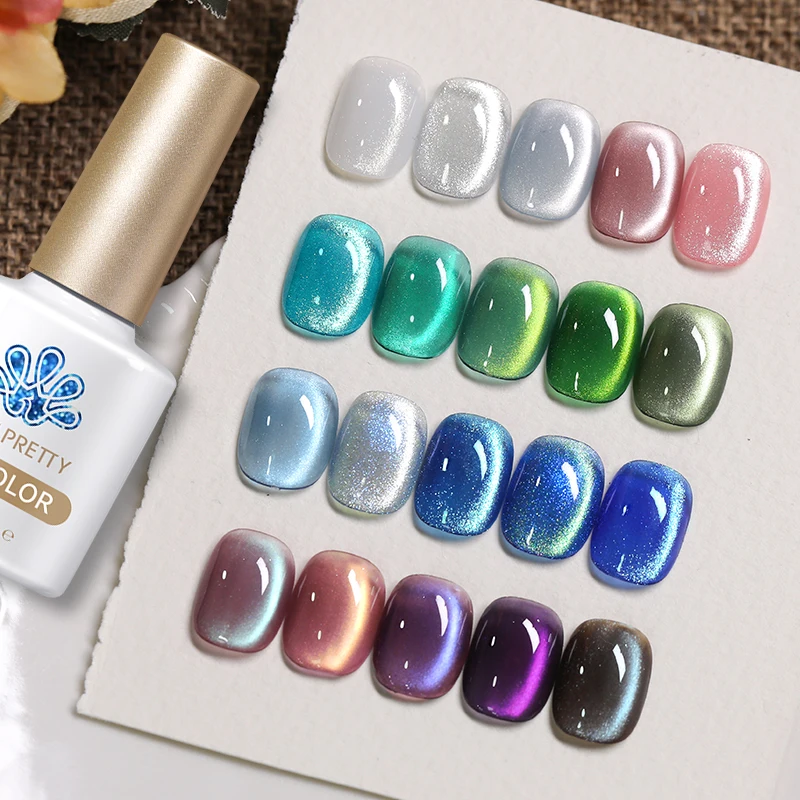 BORN PRETTY 10ml Katzen-Magnetgel-Nagellack 56 Farben Semi-Permanent Französischer Mondlicht-Kristallglitter Ganzjahres-Nagelkunst DIY – Detail 6