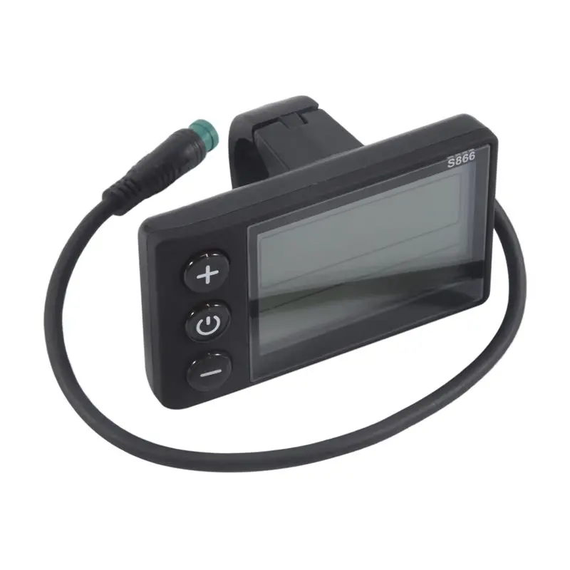 

NEW HOT In Stock-S866 Electric Bike LCD Display E-Bike Electric Scooter Display Meter Control Panel With Waterproof Plug