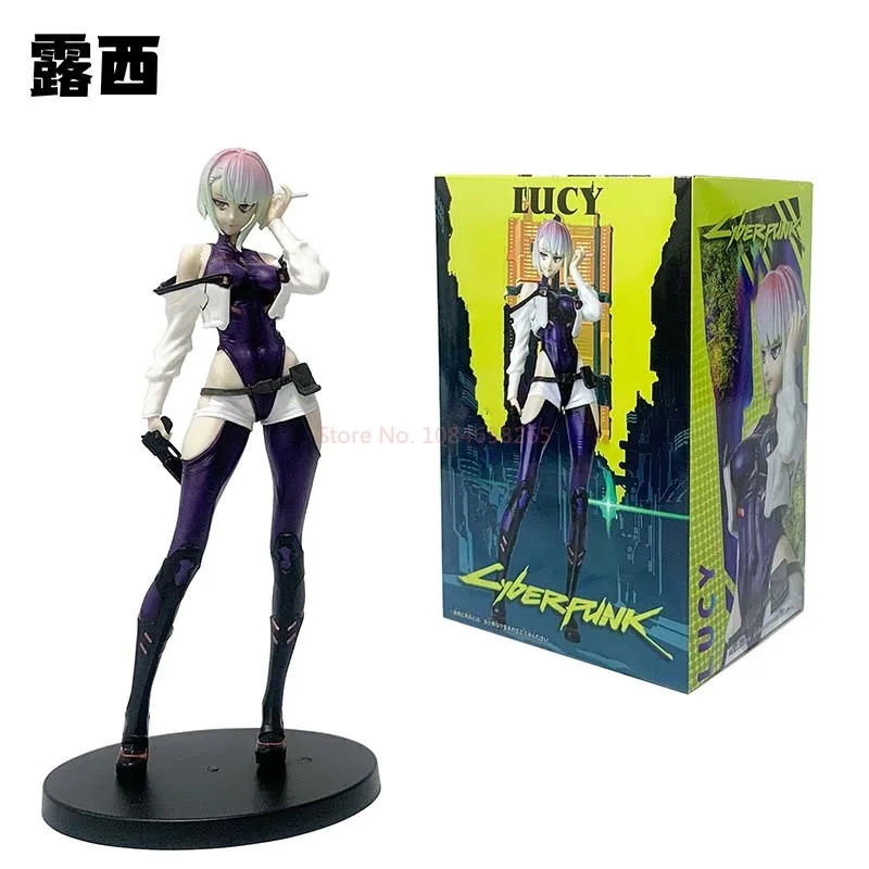 16cm Anime Game Cyberpunk: Edgerunners Rebecca Figure Desktop Decorations Model Toy Lucy Collection David Martinez Aciton Figure