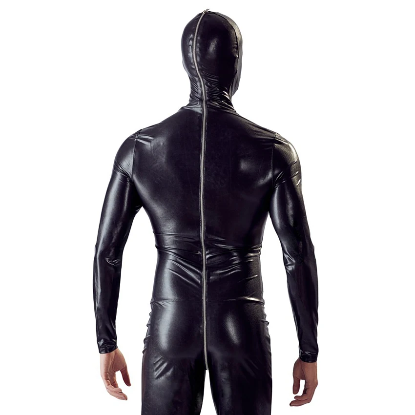 Zentai Catsuit 섹스 점프 슈트 Full Bodysuit Leotard Cosplay Unitard 에로틱 성인 두 번째 의상 남성용 Fetish Sexy Latex Suit