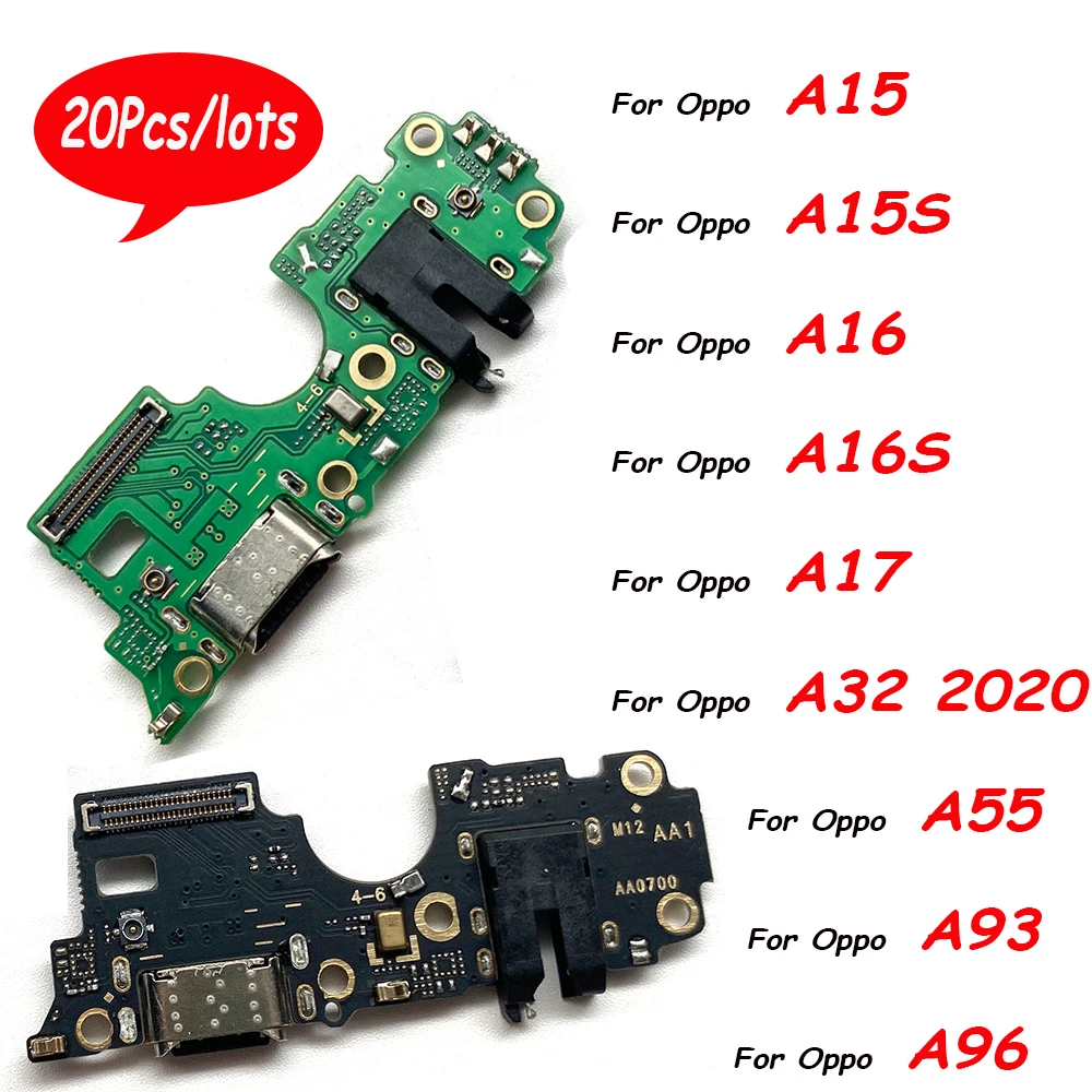 

20Pcs，Usb Dock Charger For Oppo A15 A15S A17 A32 A55 5G A93 A96 5G Charging Board Module Flex Cable