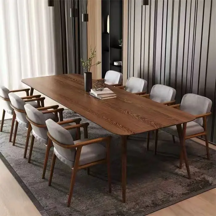 원목 회의 테이블