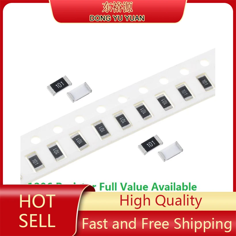 

100pcs 1206 0R~10M 1/2W 10R 100R 220R 330R 470 Ohm 1K 2.2K 4.7K 10K 100K 0R 1R .5/6/7/8/9/R/K SMD Chip Resistor Kit 10K Ohm 5%