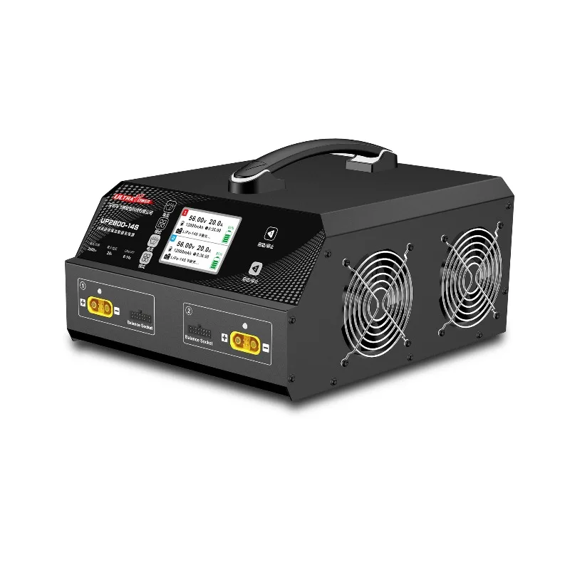 

UltraPower UP2800-14S Dual Channel 2800W LiPo/LiHv Battery Charger, 28A Fast Charge with 1.5A Balance for 6-14S High-Voltage