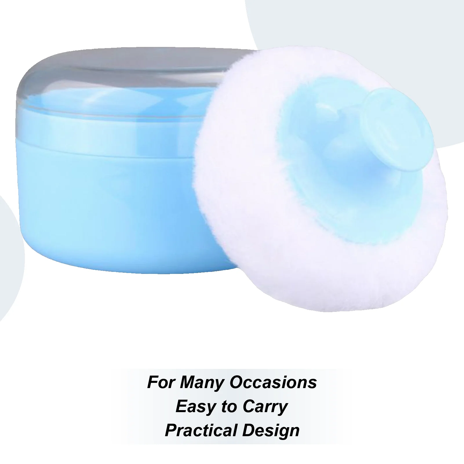 Dusting Powder Container Dry Powder Puff Box Sponge Storage Box Applicator Holder For Travel Daily Caregivers Home Face Under