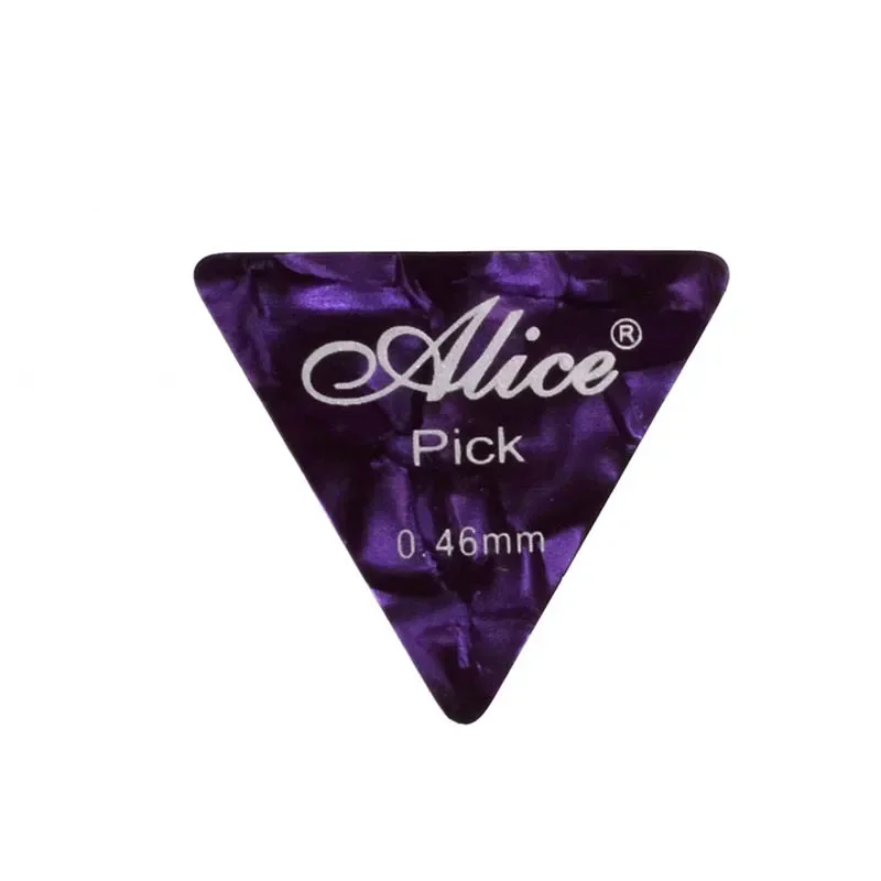 100Pcs Alice Cellouid Guitar Pick Large Triangle Guitar Picks Plectrums 0.46/0.71/0.81/0.96/1.2/1.5MM Mixed Colour Guitar Parts