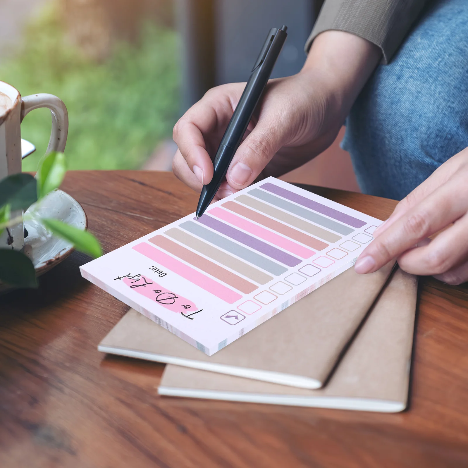 

4Pcs Colorful to Do List Office Desk Accessories Secure Adhesion Multi Purpose Planner to Do List Planner