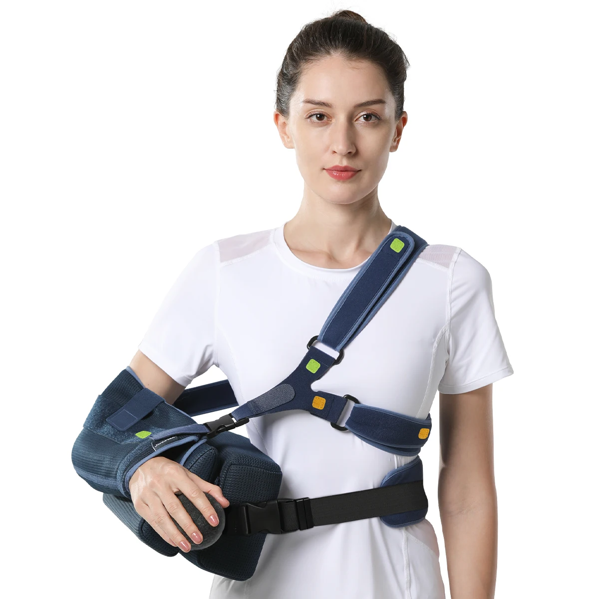 Shoulder Abduction Sling With Pillow for Rotator Cuff Surgery and Recovery, Medical Shoulder Immobilizer Fits Both Arms