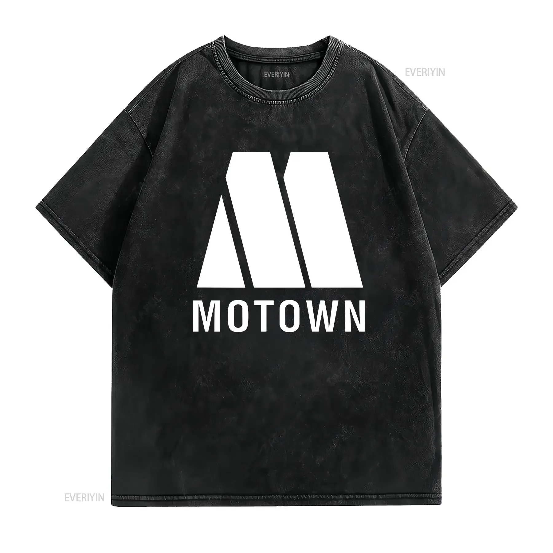 New Motown Records Logo T Shirt Funny Size S to 5XL vintage Washed Comfortable streetwear homme Breathable fashion Stylish