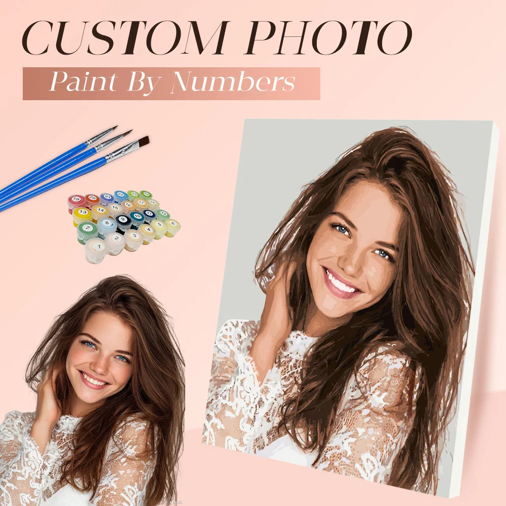 

Фото индивидуальная картина по номерам, цветная картина ручной работы для пары, современный настенный декор, подарок «сделай сам» для взрослых, акрил