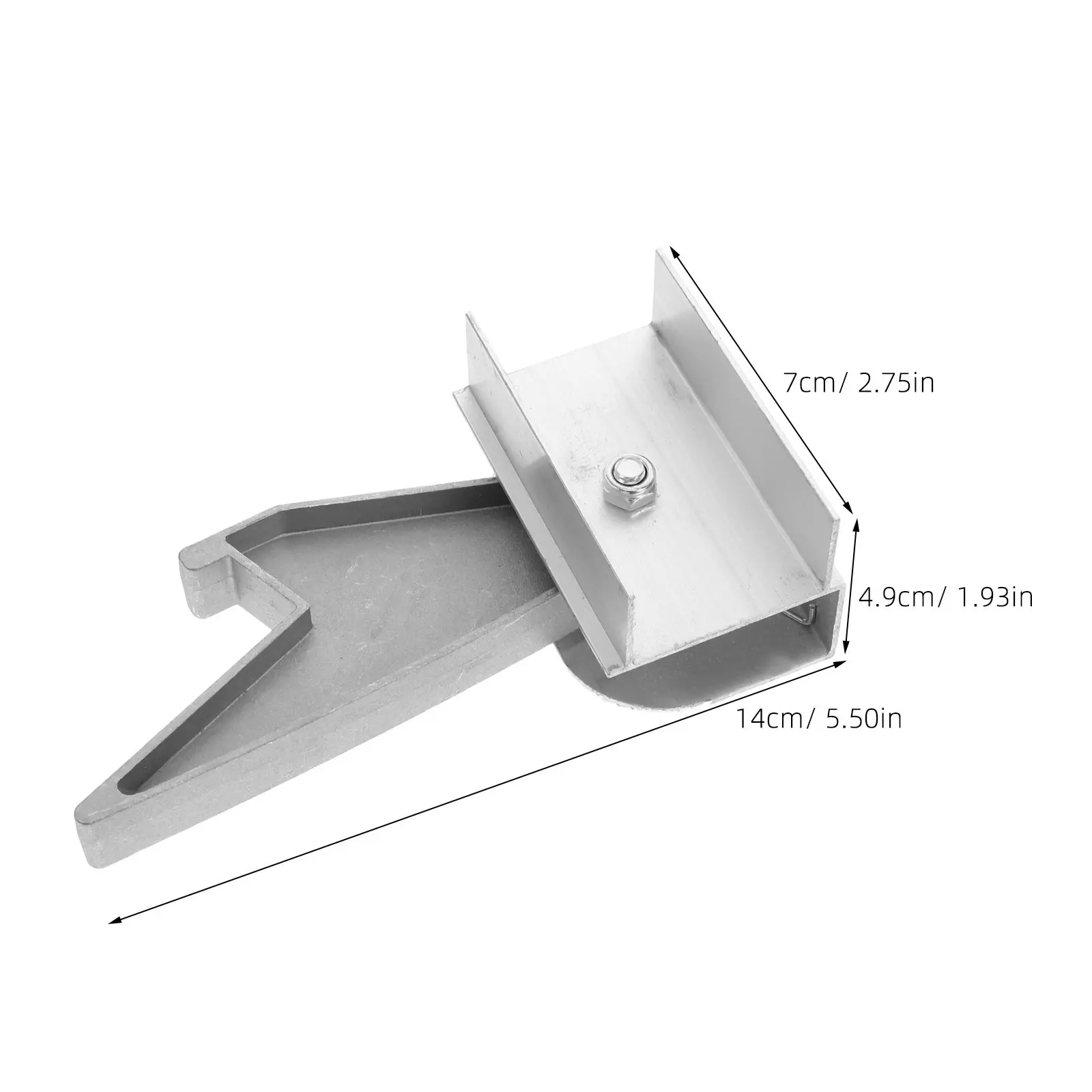 2Pcs Telescoping Ladder Tooth Lock Spring Triangle Aluminum Alloy Replacement Parts Heavy Duty Ladder Holder Stabilizer for Home view 4