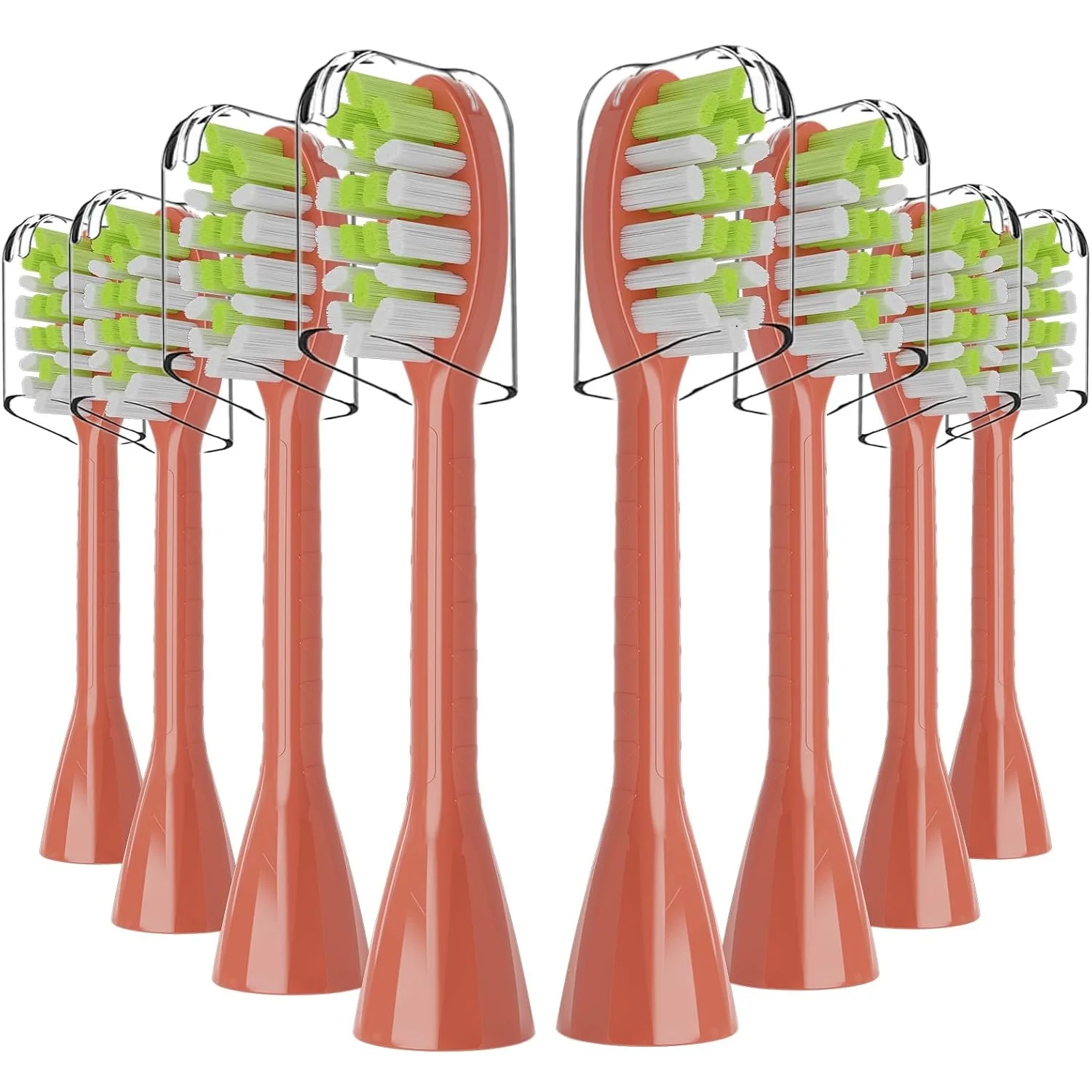 8 Pcs/Pack Replacement Electric Toothbrush Heads For Philips One Series HY1100/HY1200 Soft Bristles Brush Head With Dust Cover