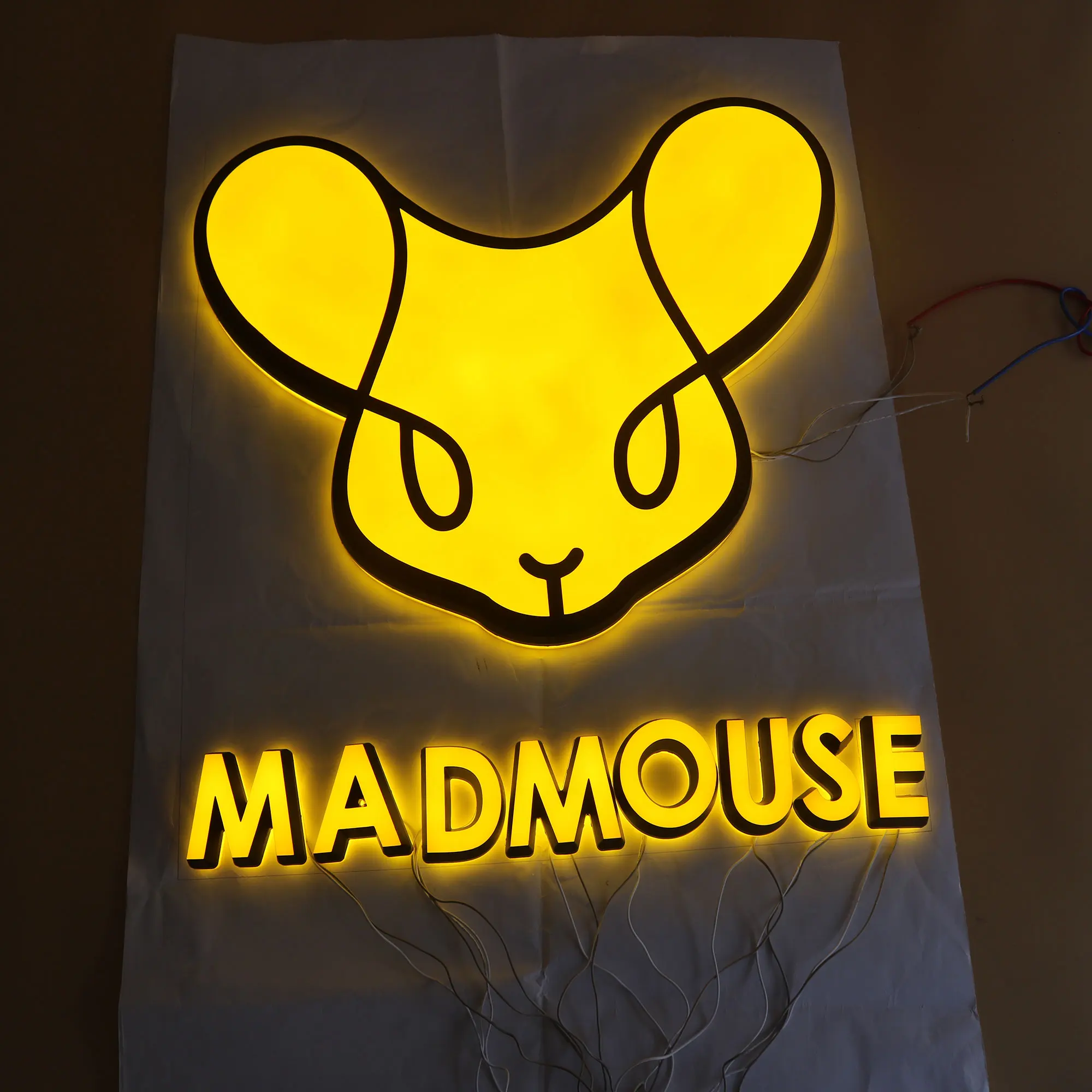 Good Quality Double Side Illuminated Light Up Shop Signs Company Logo Solid Acrylic Led Letters for Decoration