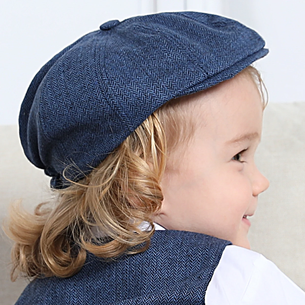 Baby Boys Octagonal Hats Kids Flat Hat Newsboy Cap Child Elastic Berets Children Vintage Driver Hat Winter Spring Caps