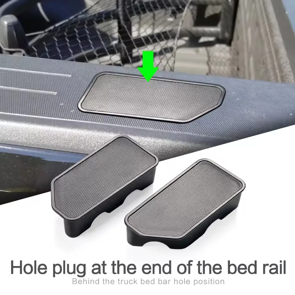 2 uds para Chevrolet Chevy Colorado GMC Canyon 2015 - 2021 cubiertas de bolsillo camioneta protectora cama riel agujero tapones Accesorios