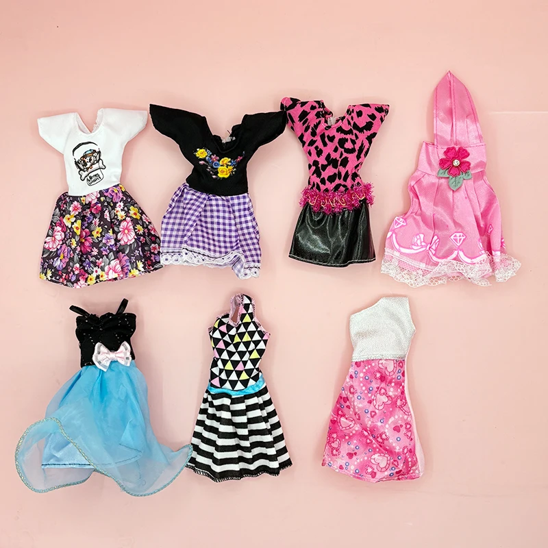 Mode Rock Kleid mit Hund Welpen Set für 30cm Puppen niedlichen Mini Welpen 11,5 Puppe Zubehör Spielset Spielzeug für Mädchen Geschenk