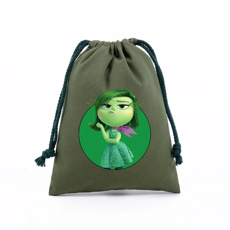 Inside Out 2 Disney Movie Drawstring Bag Cartoon Anime Gift Bags Party Supplies Children Adult Storage Pouch Cute Portable Bag