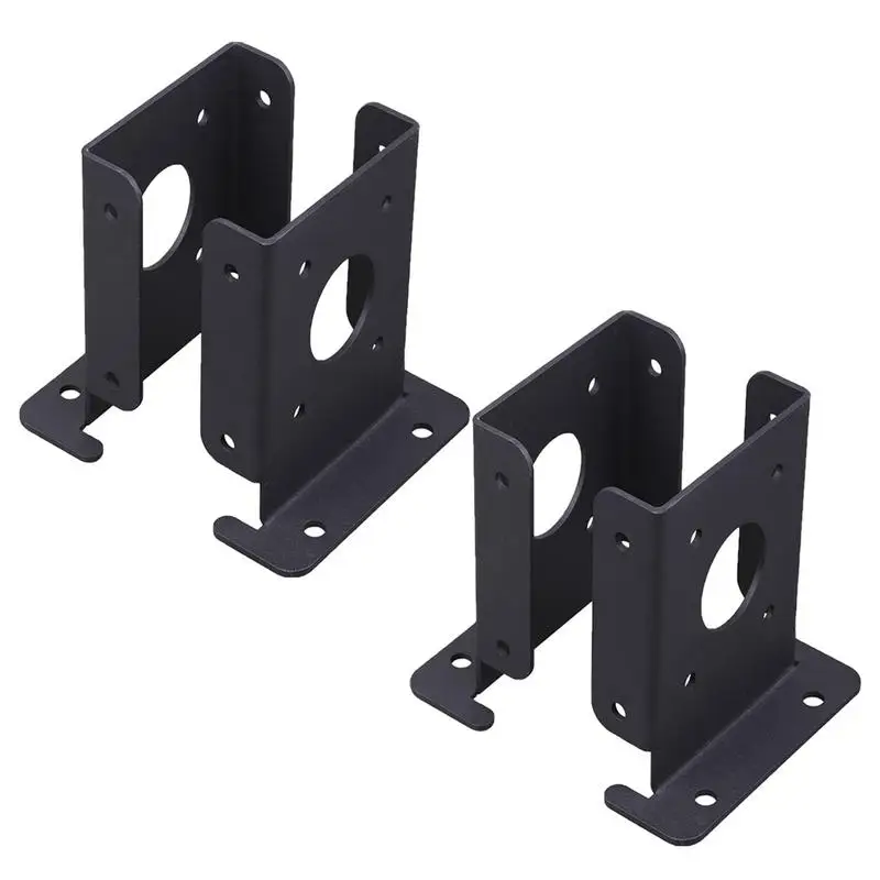 

4PCS Heavy Duty Post Anchor Reinforce Pergola Column Post Anchor Base Bracket Heavy Duty Adjustable Deck Post Fence Base Support