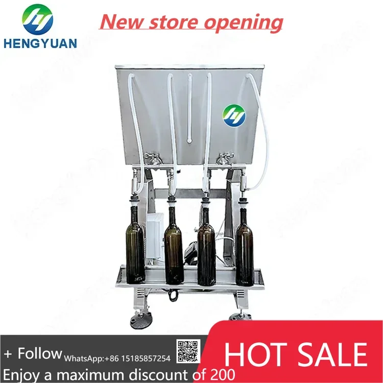 

HYSN-L Negative Pressure Siphon Filling Machine Semi automatic | Linear Bottle Liquid Dispensing Equipment