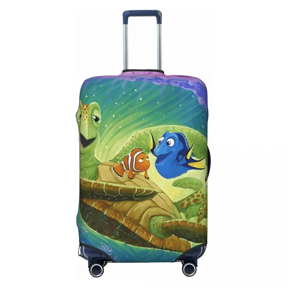 

Чехол для чемодана с мультяшным принтом «В поисках Немо», эмоциональный дизайн, моющийся, защитный, подходит для чемоданов 18-32 дюйма